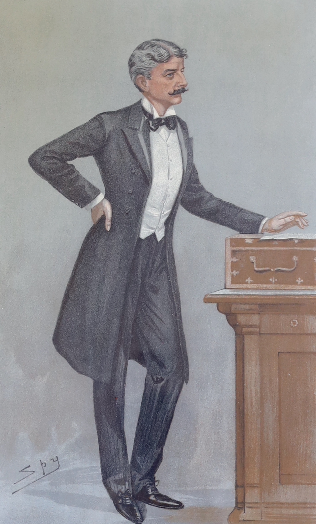 A pair of Spy colour lithographs, comprising 'Dover and War' and 'North Lancashire', each publ. Vanity Fair 1900, 35 x 20cm